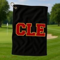 Cle Cleveland Logo Golf Towel thumb 1