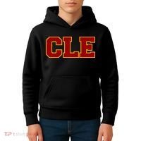 Cle Cleveland Logo Kids Hoodie thumb 4