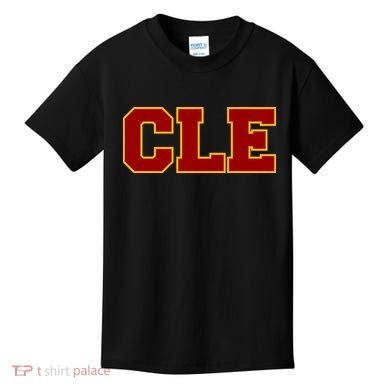 Cle Cleveland Logo Kids T-Shirt