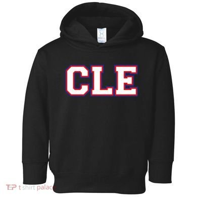 CLE Cleveland, Ohio College Letters Baseball Colors Toddler Hoodie