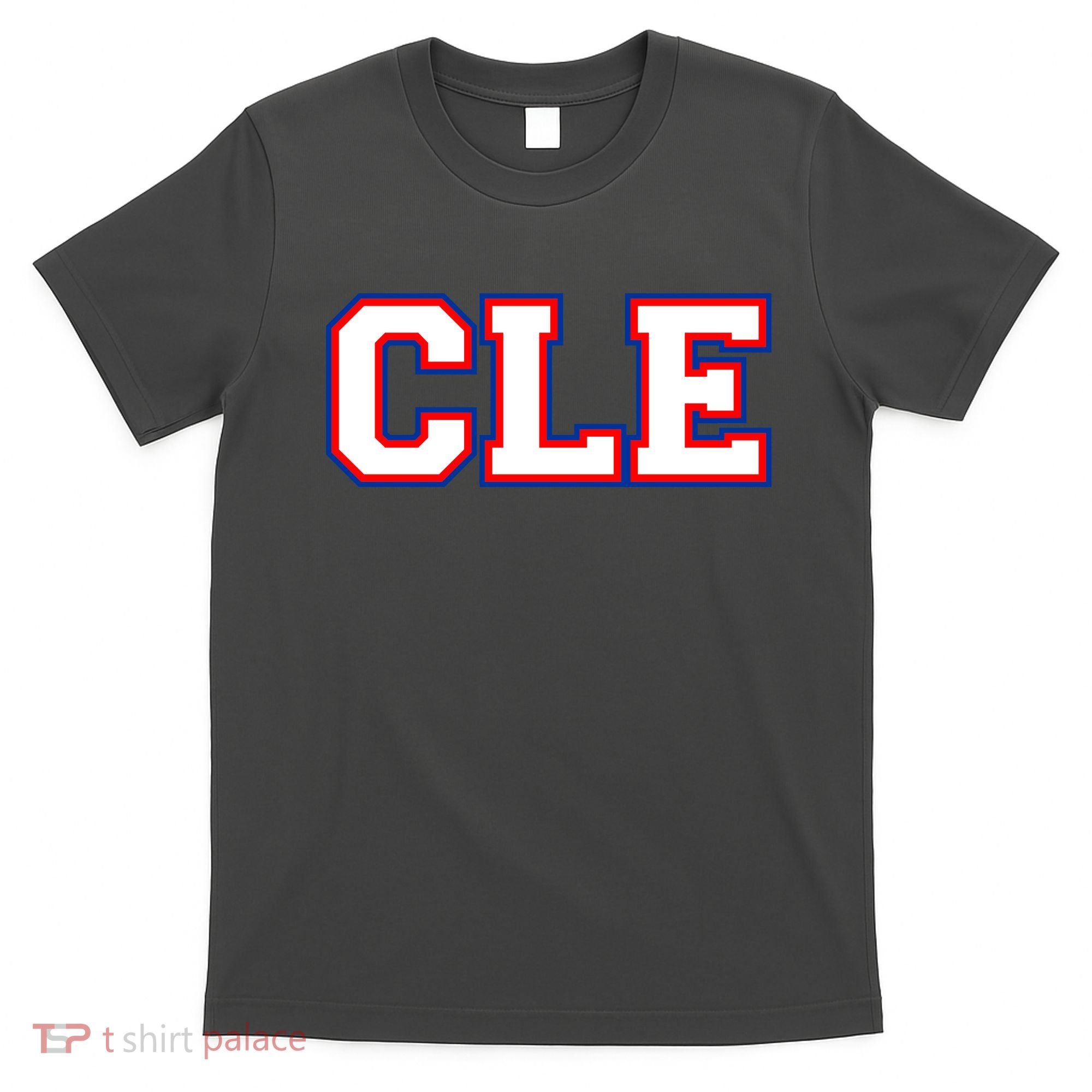 CLE Cleveland, Ohio College Letters Baseball Colors T-Shirt