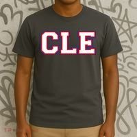 CLE Cleveland, Ohio College Letters Baseball Colors T-Shirt thumb 3