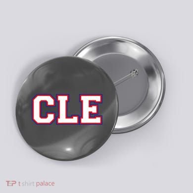 CLE Cleveland, Ohio College Letters Baseball Colors Button
