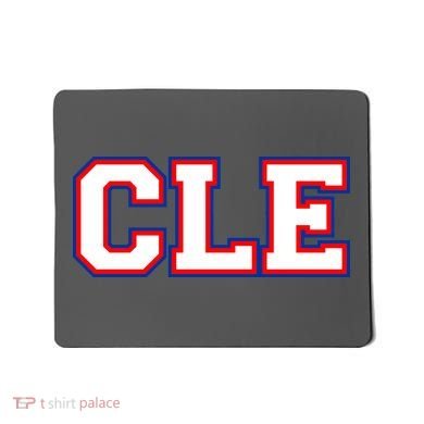 CLE Cleveland, Ohio College Letters Baseball Colors Mousepad