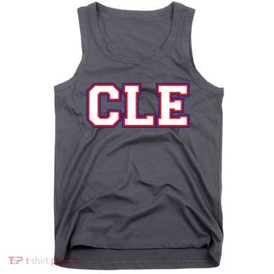 CLE Cleveland, Ohio College Letters Baseball Colors Tank Top