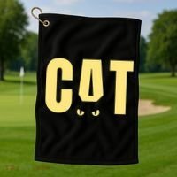 Cat Lover Ears Cute Gift Golf Towel thumb 1