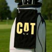 Cat Lover Ears Cute Gift Golf Towel thumb 2