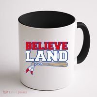Cleveland Believe Land Baseball Bat Coffee Mug thumb 1