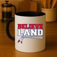 Cleveland Believe Land Baseball Bat Coffee Mug thumb 4