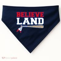 Cleveland Believe Land Baseball Bat USA-Made Doggie Bandana thumb 0