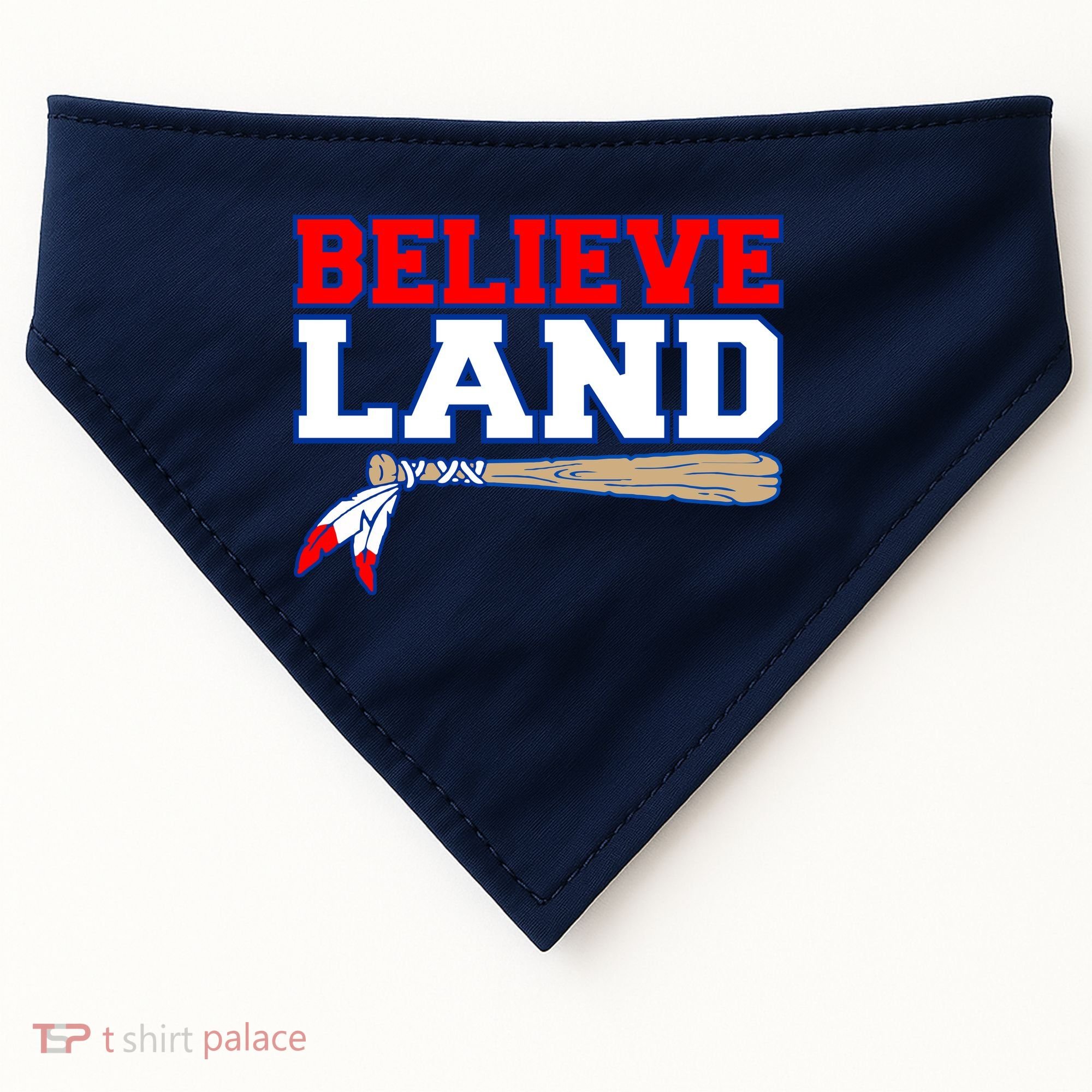 Cleveland Believe Land Baseball Bat USA-Made Doggie Bandana