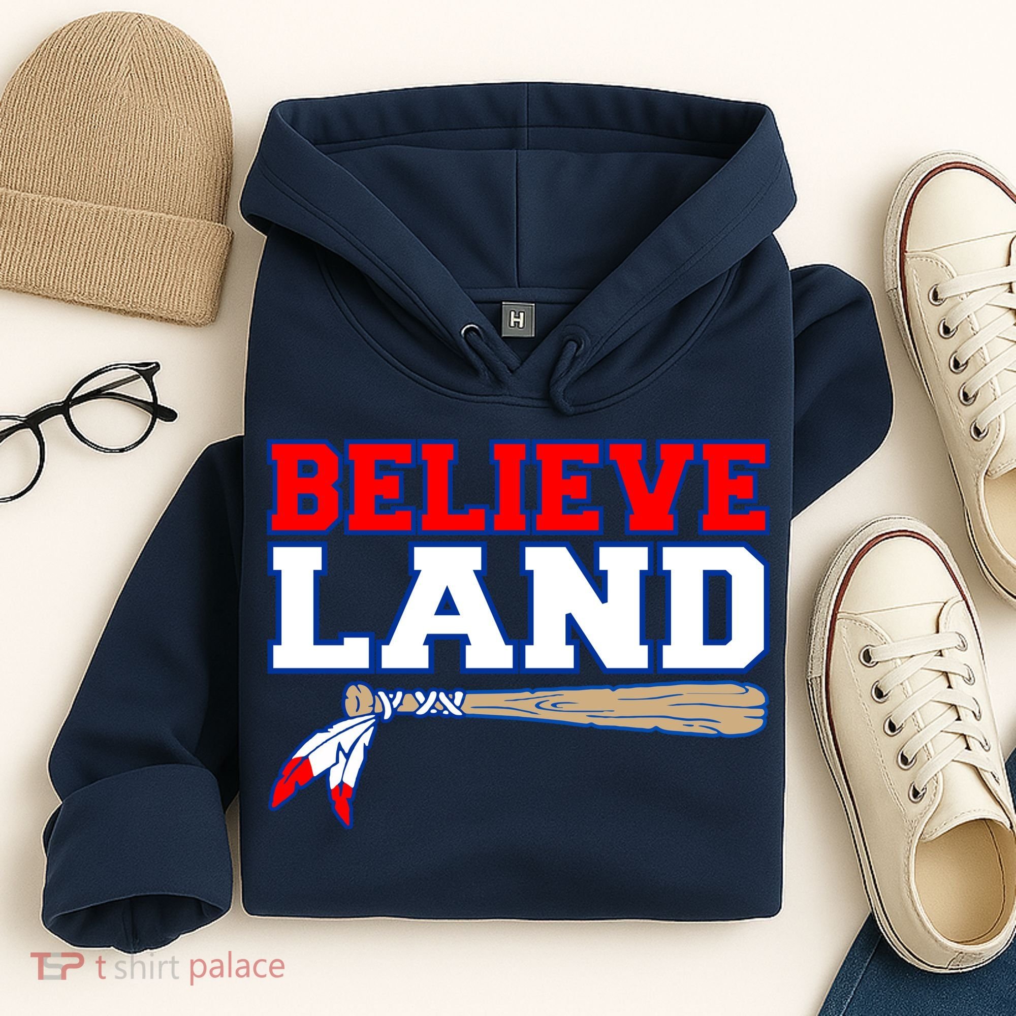 Cleveland Believe Land Baseball Bat Hoodie