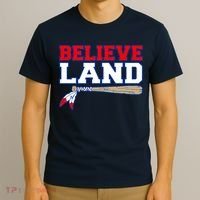 Cleveland Believe Land Baseball Bat T-Shirt thumb 3
