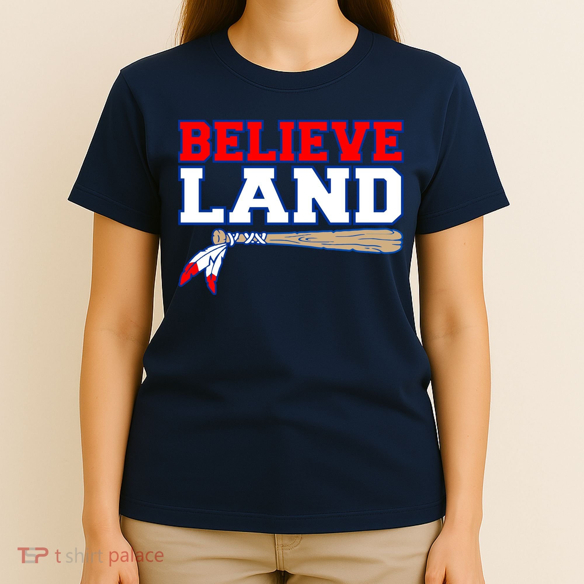 Cleveland Believe Land Baseball Bat T-Shirt
