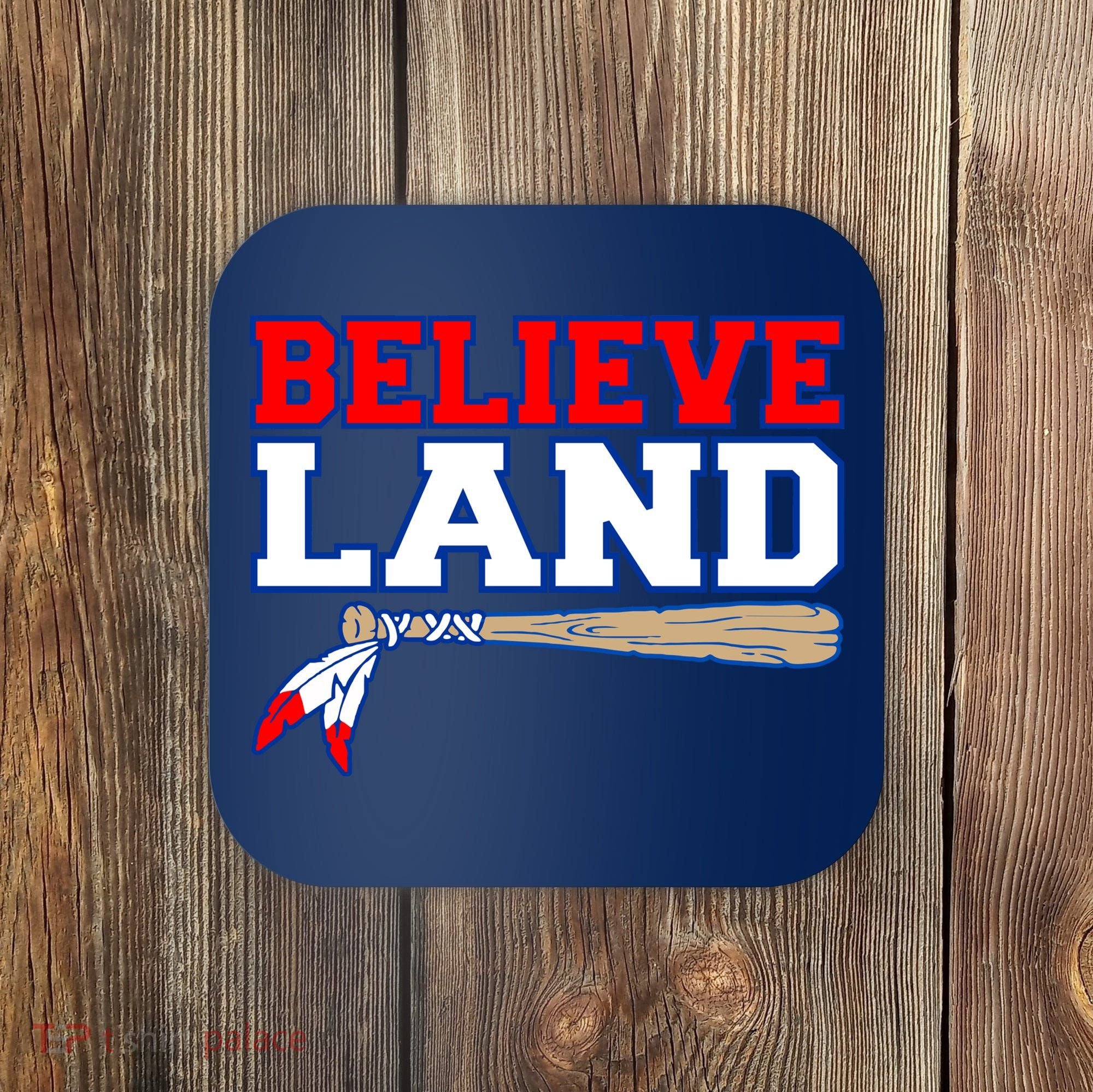Cleveland Believe Land Baseball Bat Coaster