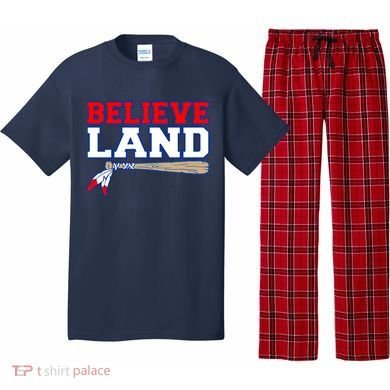 Cleveland Believe Land Baseball Bat Pajama Set