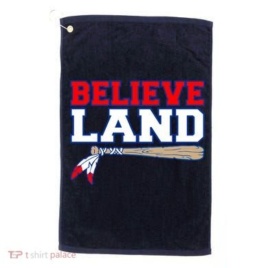 Cleveland Believe Land Baseball Bat Golf Towel