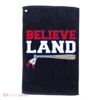 Cleveland Believe Land Baseball Bat Golf Towel thumb 0