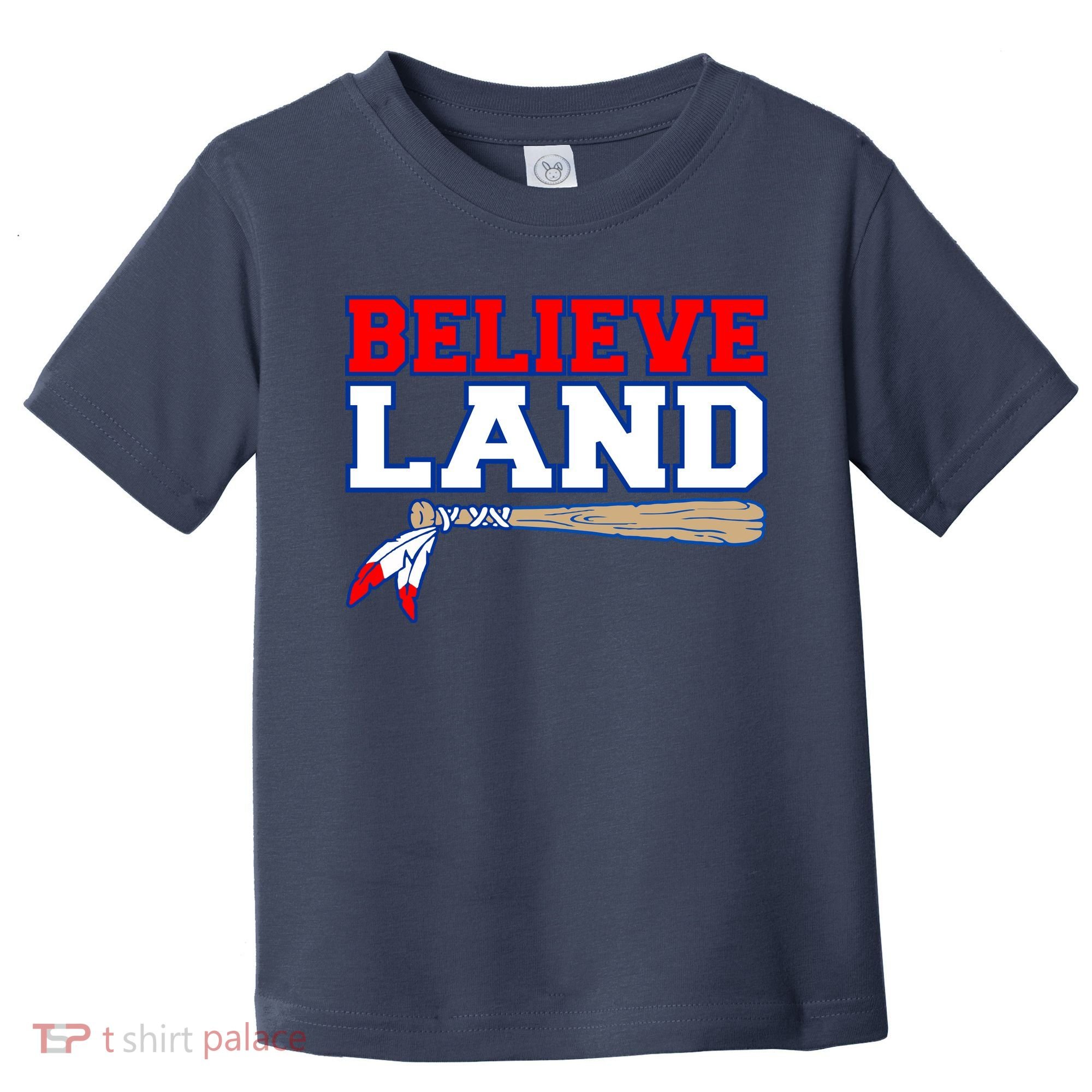 Cleveland Believe Land Baseball Bat Toddler T-Shirt