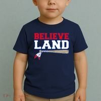 Cleveland Believe Land Baseball Bat Toddler T-Shirt thumb 2