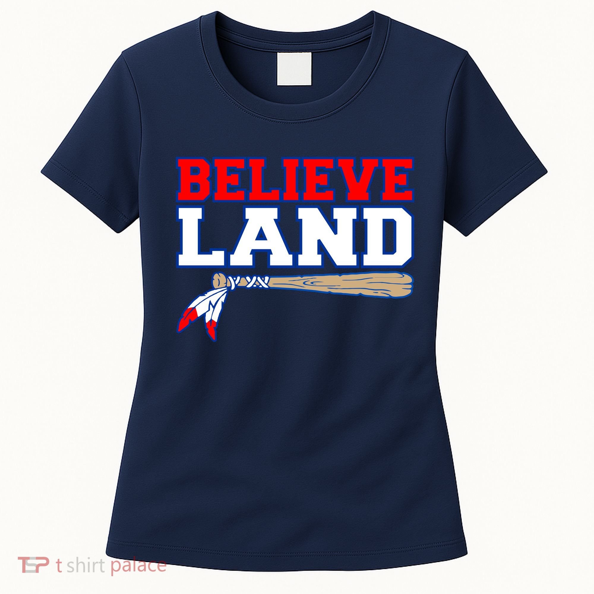 Cleveland Believe Land Baseball Bat Women's T-Shirt