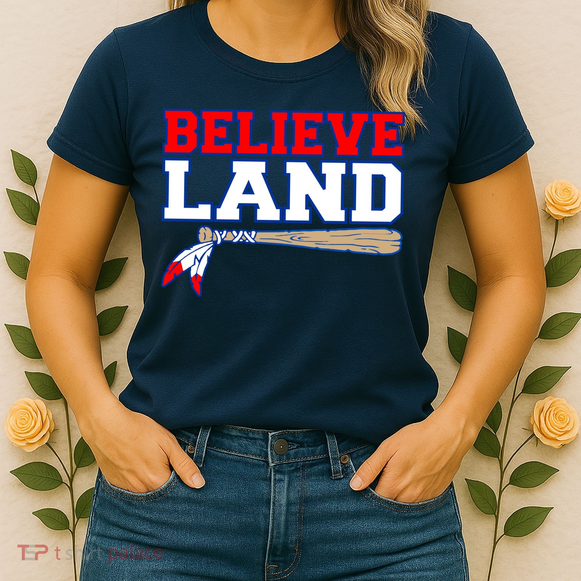 Cleveland Believe Land Baseball Bat Women's T-Shirt