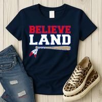 Cleveland Believe Land Baseball Bat Women's T-Shirt thumb 3