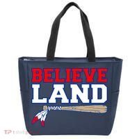 Cleveland Believe Land Baseball Bat Tote Bag thumb 0