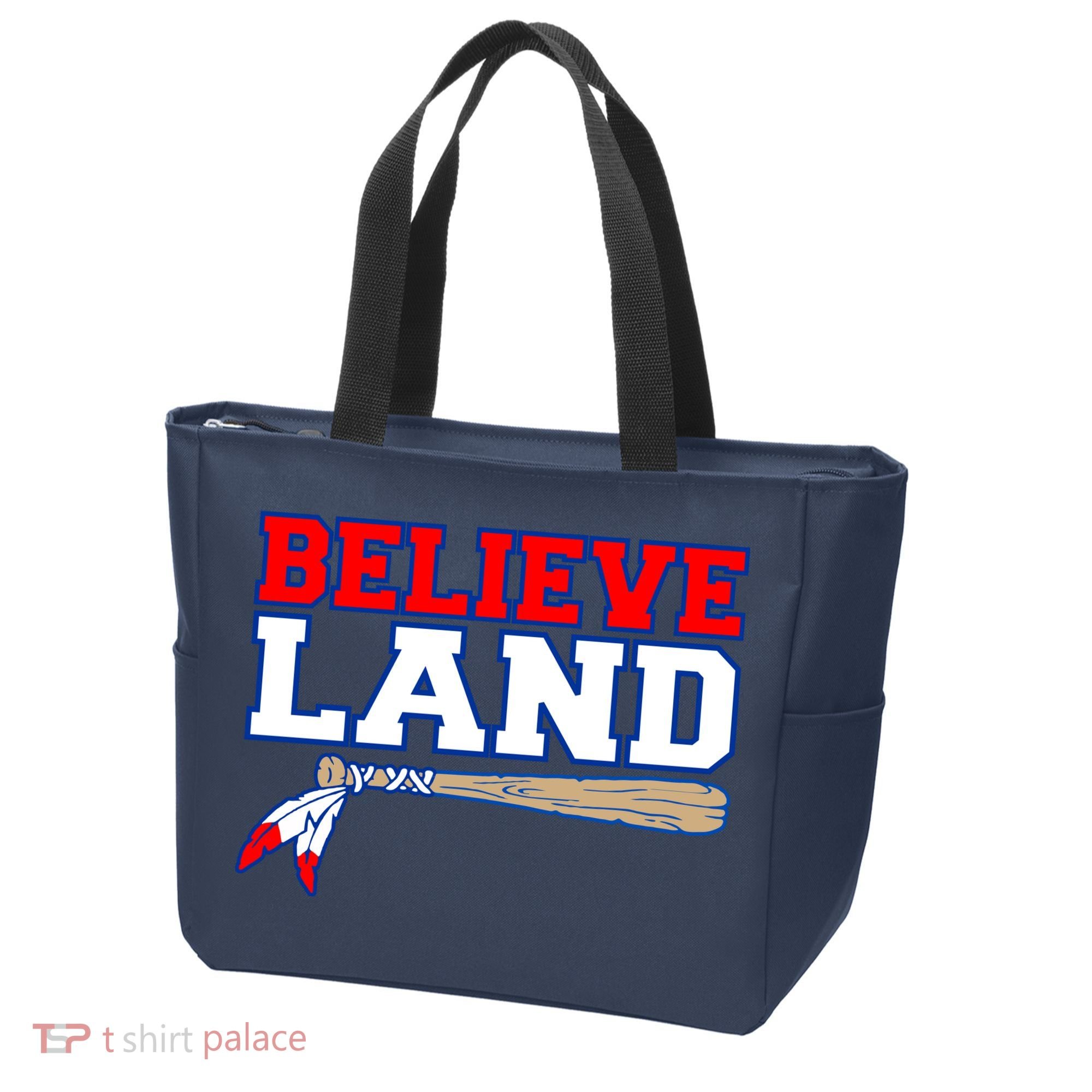 Cleveland Believe Land Baseball Bat Tote Bag