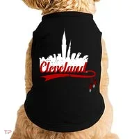 Cleveland City Baseball Fan Doggie Tank thumb 0