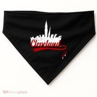 Cleveland City Baseball Fan USA-Made Doggie Bandana thumb 0
