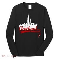 Cleveland City Baseball Fan Long Sleeve Shirt thumb 0