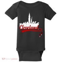 Cleveland City Baseball Fan Baby Bodysuit thumb 0