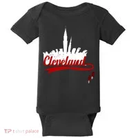 Cleveland City Baseball Fan Baby Bodysuit thumb 0