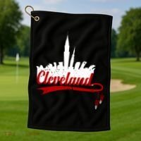 Cleveland City Baseball Fan Golf Towel thumb 1