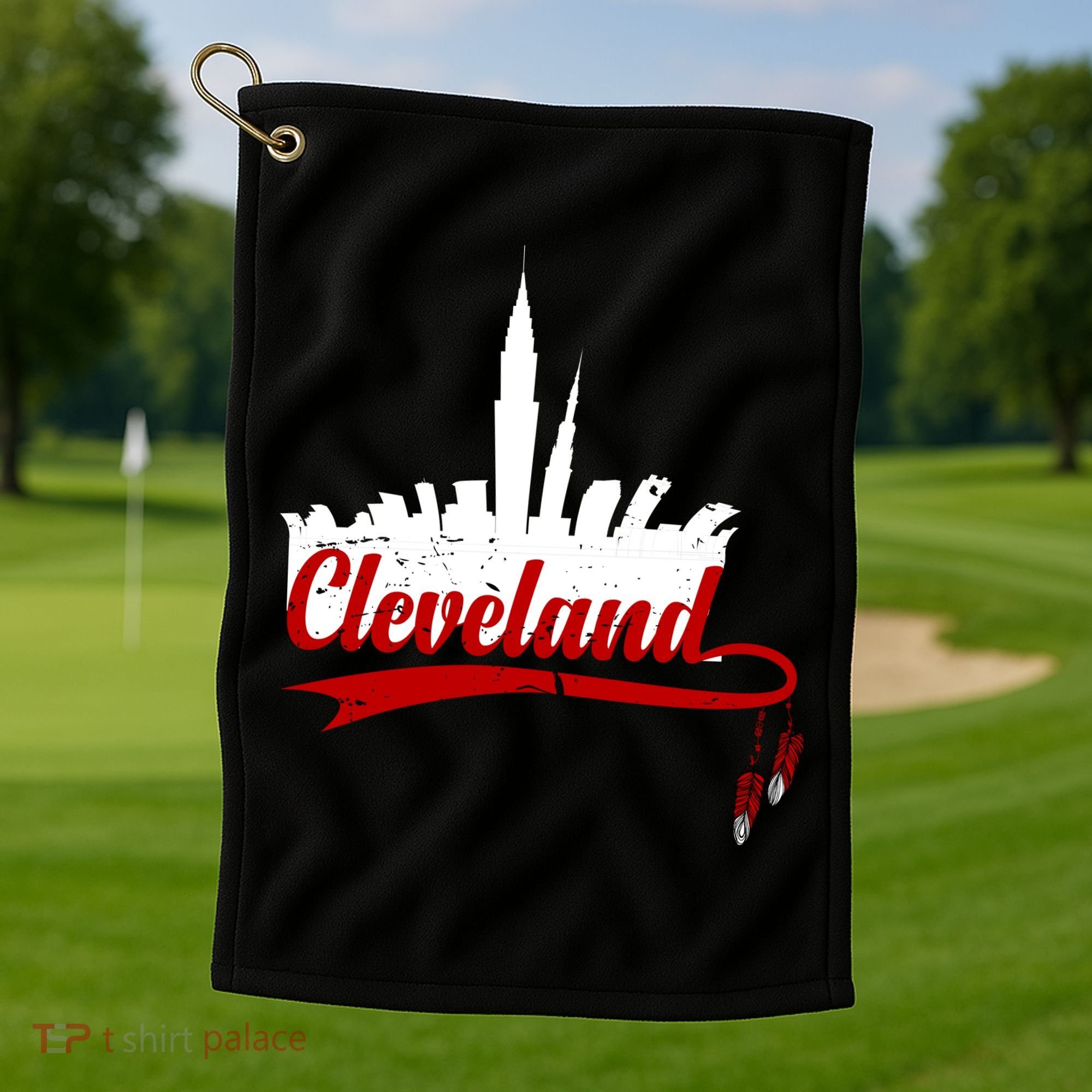 Cleveland City Baseball Fan Golf Towel