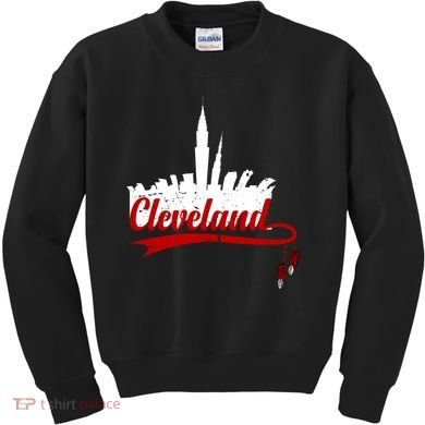 Cleveland City Baseball Fan Kids Sweatshirt