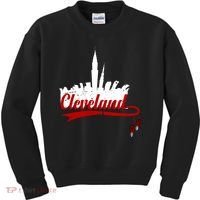 Cleveland City Baseball Fan Kids Sweatshirt thumb 0