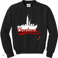 Cleveland City Baseball Fan Kids Sweatshirt thumb 0