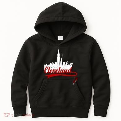 Cleveland City Baseball Fan Kids Hoodie