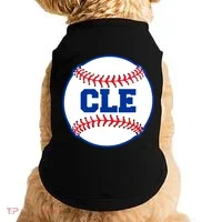 Cleveland CLE Baseball College Letters Doggie Tank thumb 0