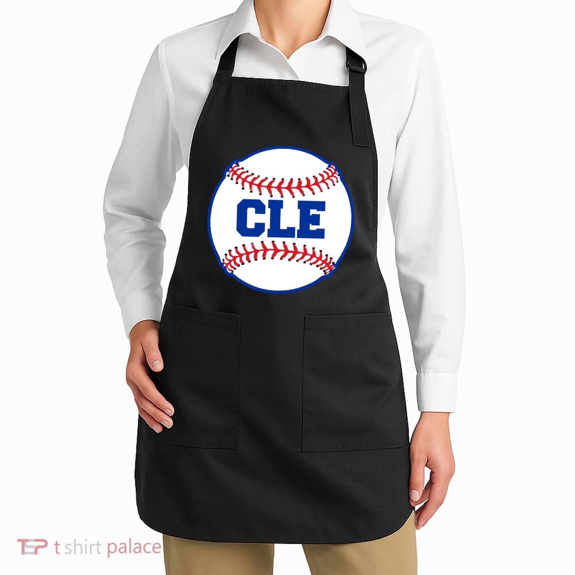 Cleveland CLE Baseball College Letters Apron