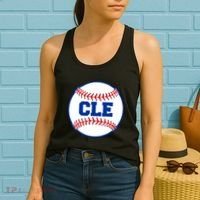Cleveland CLE Baseball College Letters Women's Tank Top thumb 2