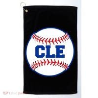 Cleveland CLE Baseball College Letters Golf Towel thumb 0