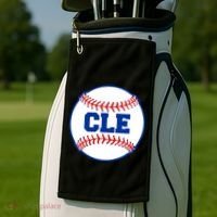 Cleveland CLE Baseball College Letters Golf Towel thumb 2