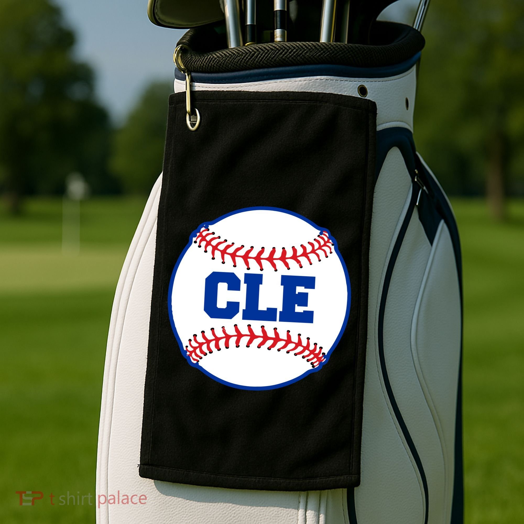 Cleveland CLE Baseball College Letters Golf Towel