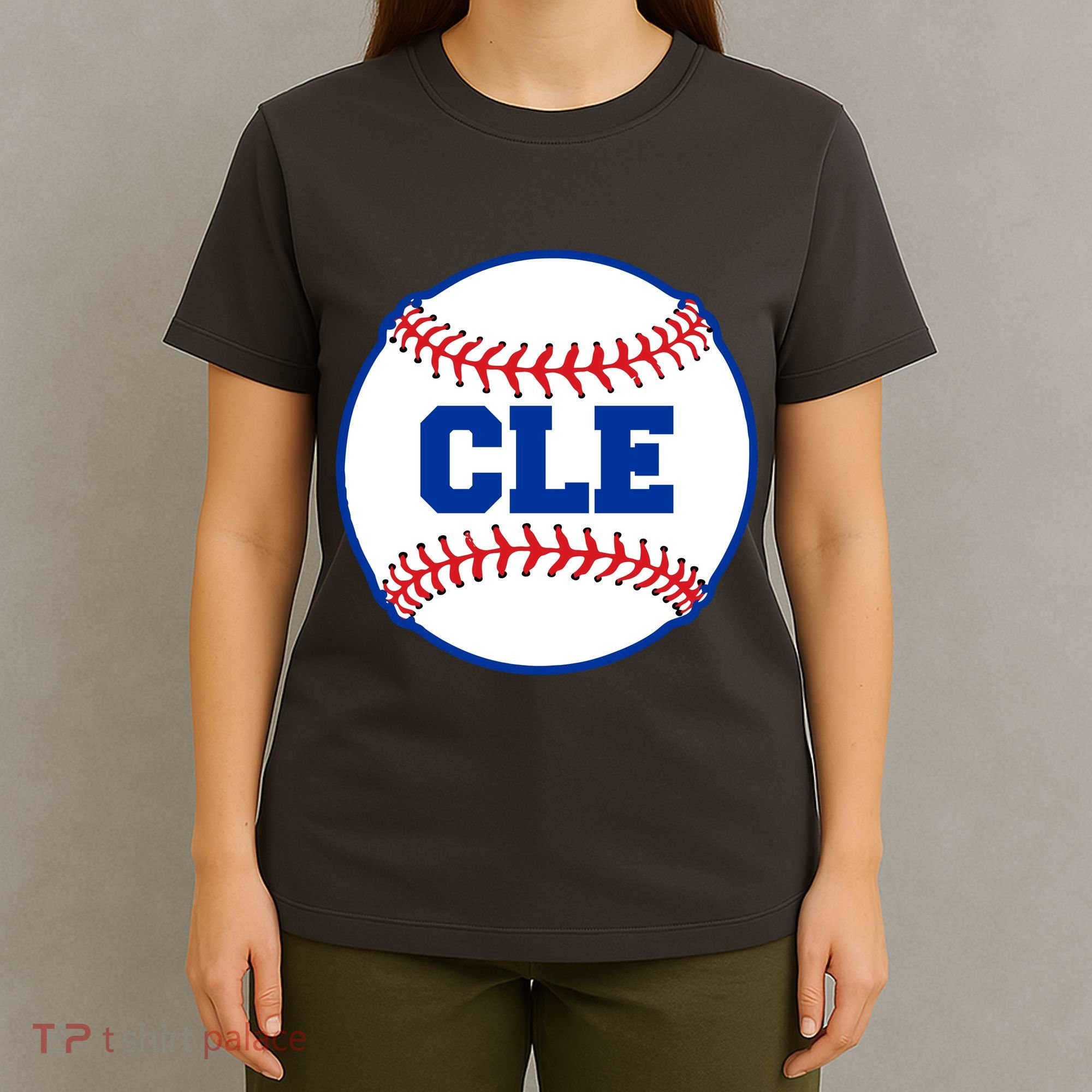 Cleveland CLE Baseball College Letters T-Shirt