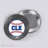 Cleveland CLE Baseball College Letters Button thumb 0