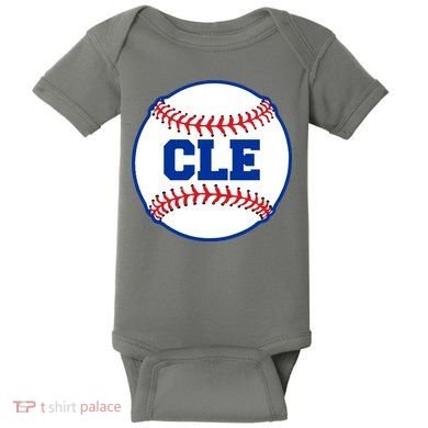 Cleveland CLE Baseball College Letters Baby Bodysuit