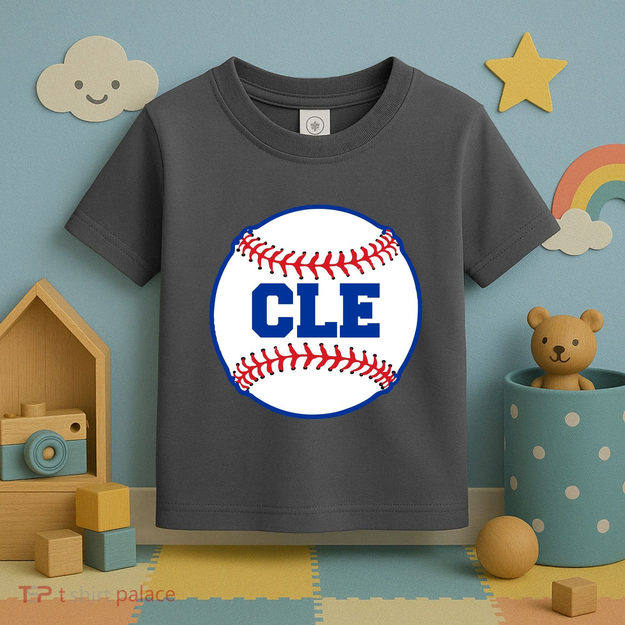Cleveland CLE Baseball College Letters Toddler T-Shirt